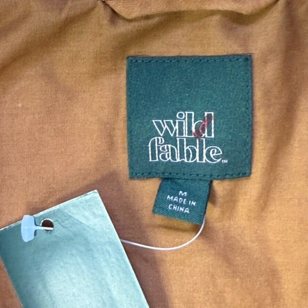 Wild Fable Quilted Bomber Jacket in Mustard Brown - Picture 8 of 9